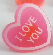 Heart shape Pink 23x26mm - 1 piece